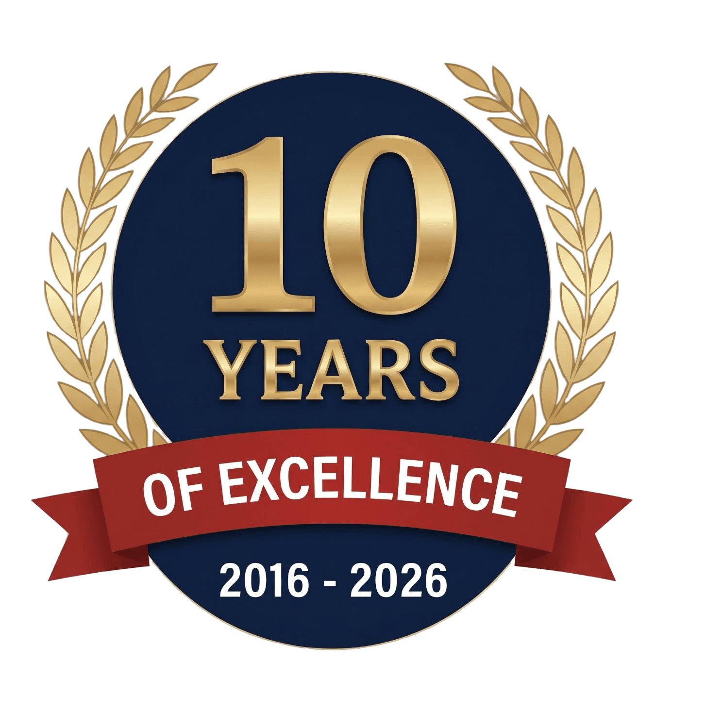 10 Years of Excellence Badge